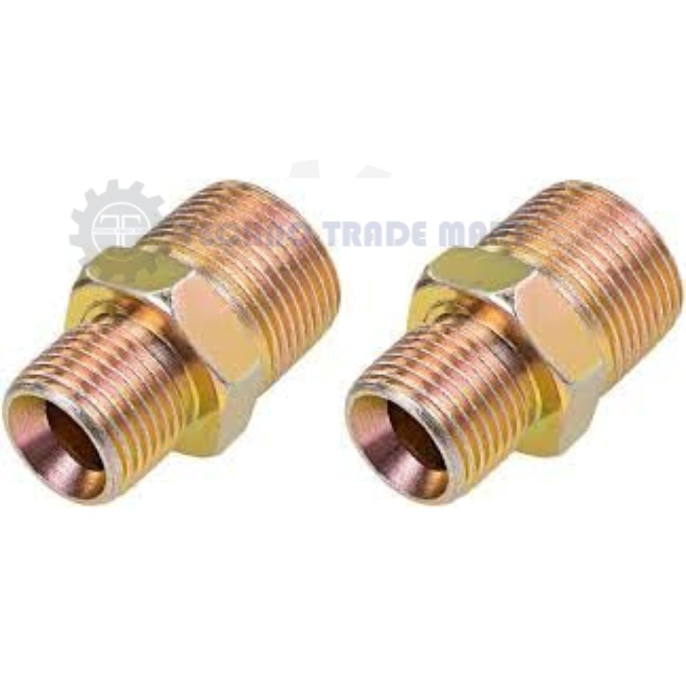 1by2 inch BSP x 3by8 inch BSP male thread high pressure hydraulic line hexagonal hex reducing nipple fittings